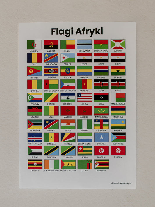 Naklejki - Flagi Afryki
