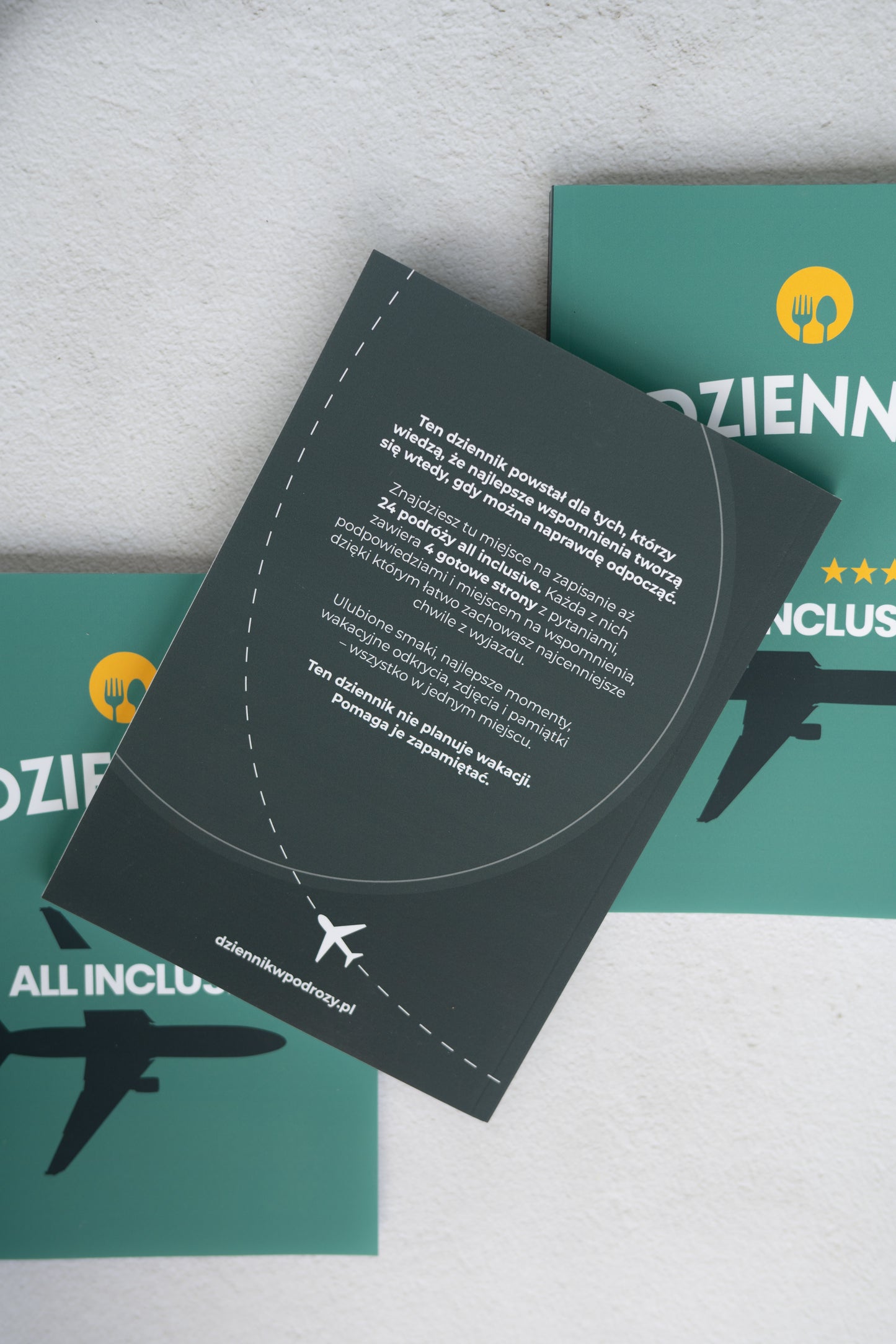 Dziennik Podróży na wakacje All Inclusive - pamiętnik do uzupełniania
