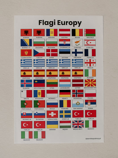 Naklejki - Flagi Europy