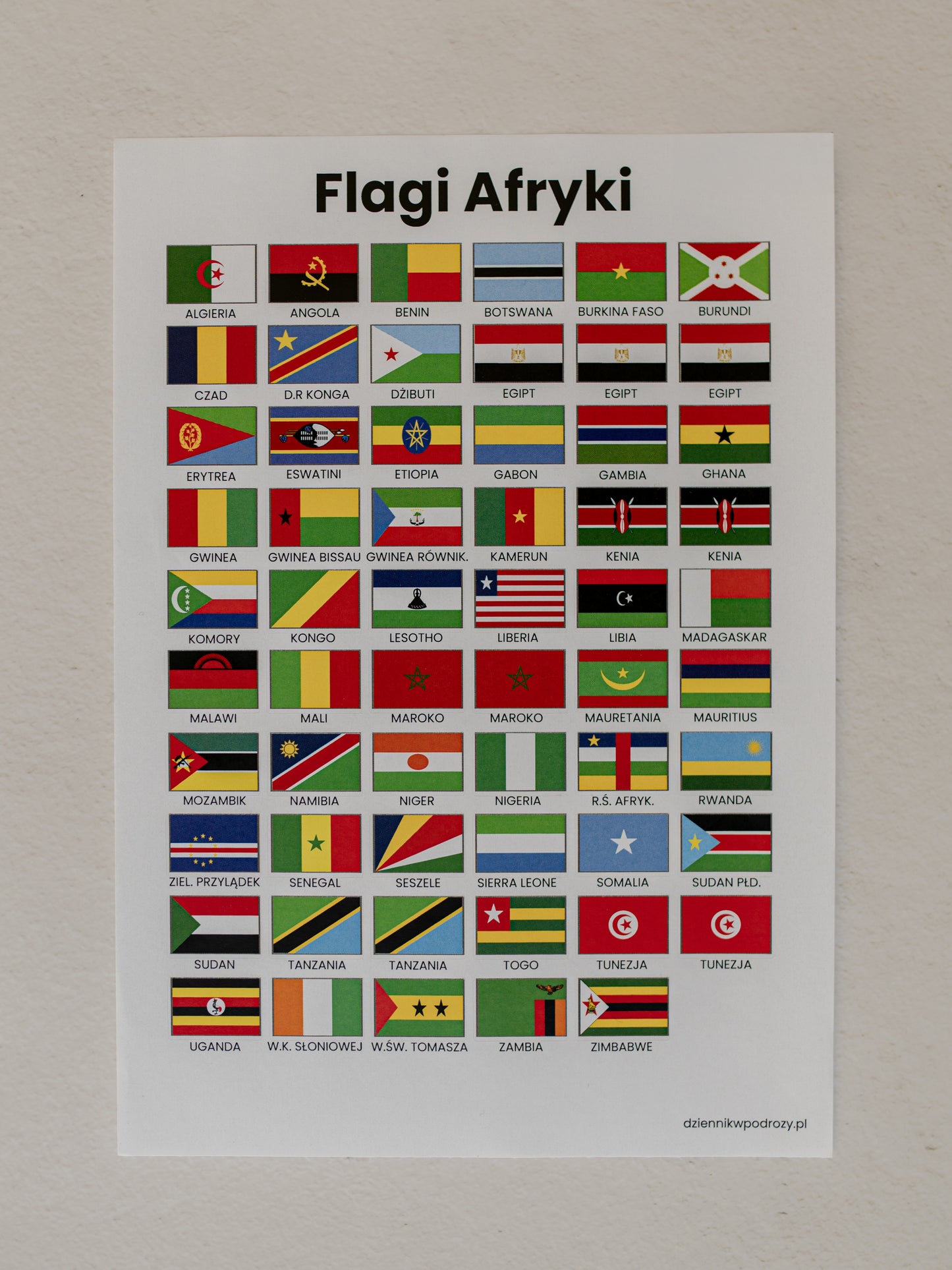 Naklejki - Flagi Afryki