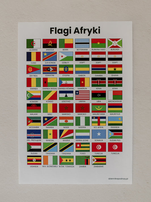 Naklejki - Flagi Afryki