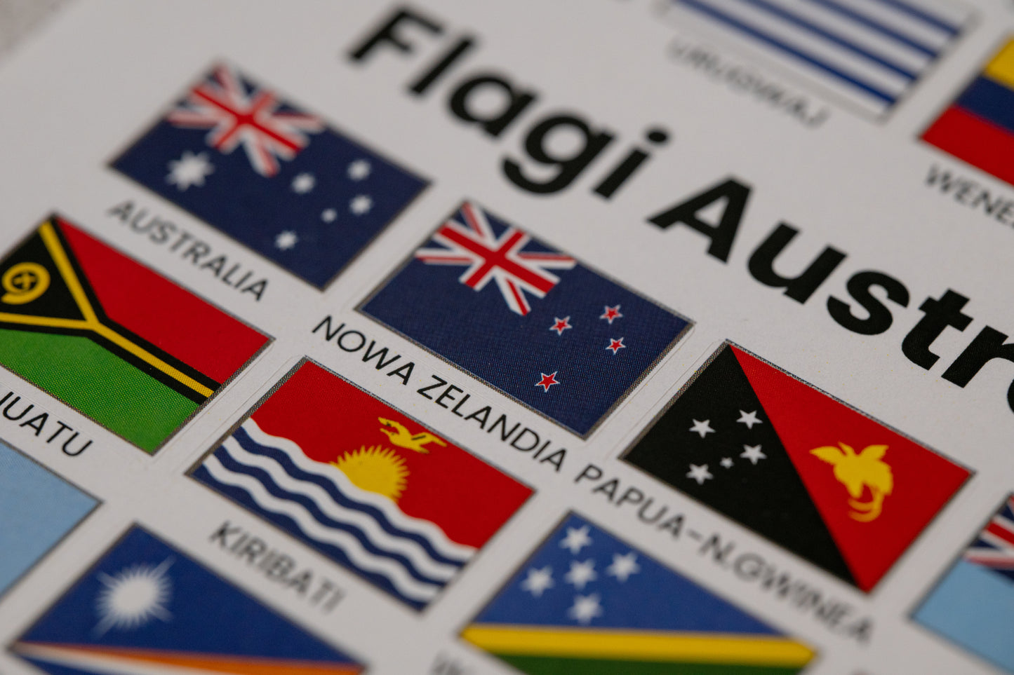 Naklejki - Flagi Ameryki + Australia i Oceania