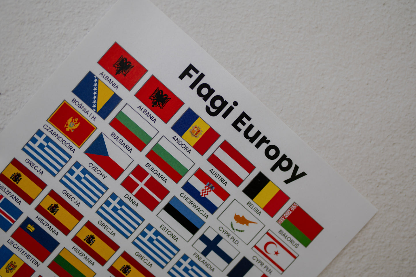 Naklejki - Flagi Europy