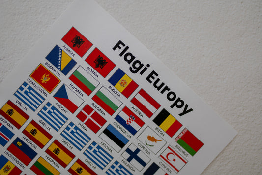 Naklejki - Flagi Europy