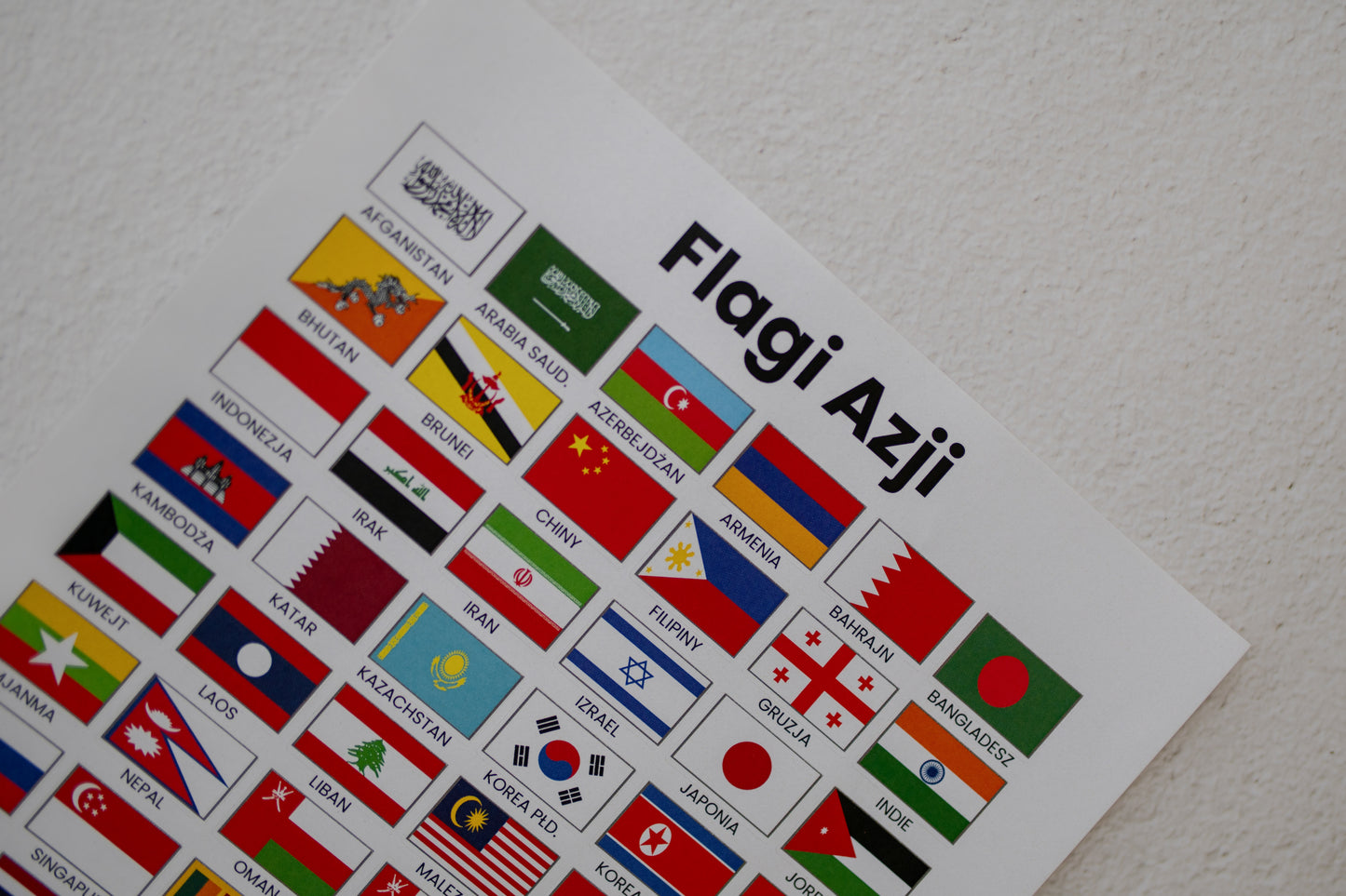 Naklejki - Flagi Azji