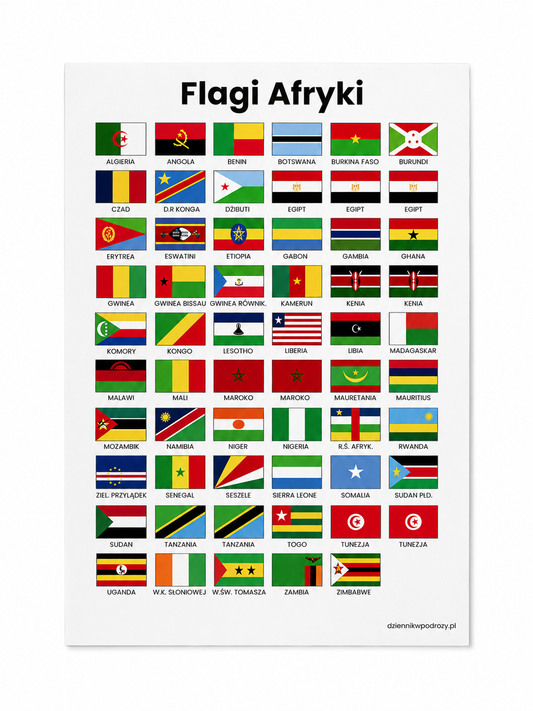 Naklejki - Flagi Afryki